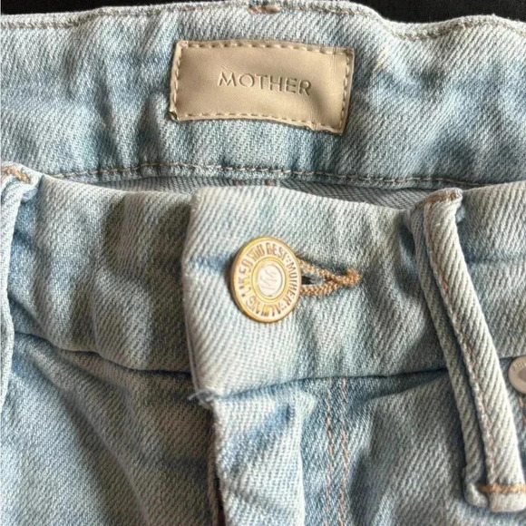 MOTHER The Looker Sacred Slit Ankle Jean in Nice Shot Paint splatter Frayed 24 - Picture 14 of 14